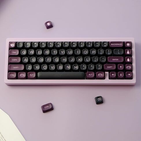 MOA Profile PBT Keycaps 60 Percent, 150 Keys Custom Dye Sublimation ANSI Layout Keycaps Set Compatiable for Cherry MX Switch Mechanical Keyboard in Saudi Arabia