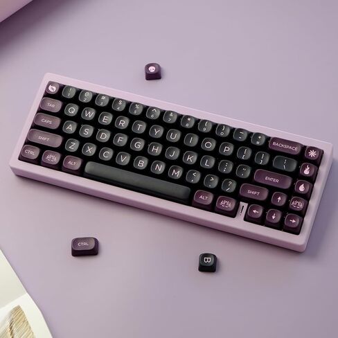 MOA Profile PBT Keycaps 60 Percent, 150 Keys Custom Dye Sublimation ANSI Layout Keycaps Set Compatiable for Cherry MX Switch Mechanical Keyboard in Saudi Arabia