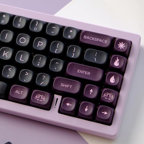 MOA Profile PBT Keycaps 60 Percent, 150 Keys Custom Dye Sublimation ANSI Layout Keycaps Set Compatiable for Cherry MX Switch Mechanical Keyboard in Saudi Arabia