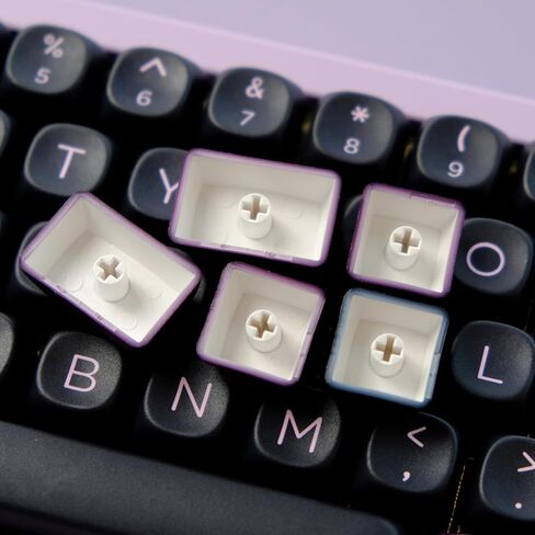 MOA Profile PBT Keycaps 60 Percent, 150 Keys Custom Dye Sublimation ANSI Layout Keycaps Set Compatiable for Cherry MX Switch Mechanical Keyboard in Saudi Arabia