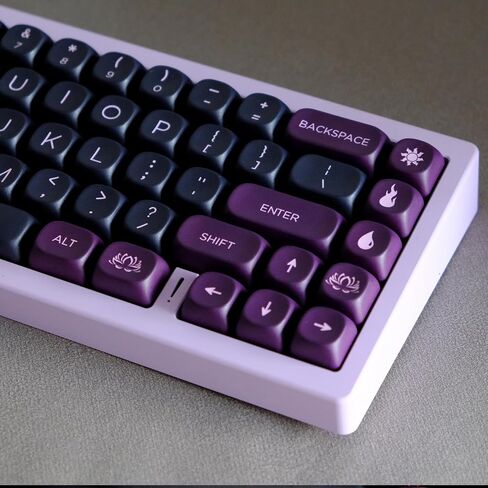 MOA Profile PBT Keycaps 60 Percent, 150 Keys Custom Dye Sublimation ANSI Layout Keycaps Set Compatiable for Cherry MX Switch Mechanical Keyboard in Saudi Arabia