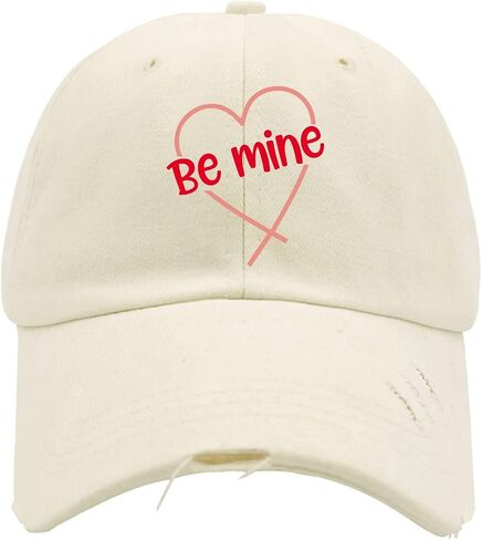 Be Mine Hat for Mens Washed Distressed Baseball Caps Classic Washed Hiking Hat Quick Dry in Saudi Arabia