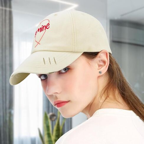 Be Mine Hat for Mens Washed Distressed Baseball Caps Classic Washed Hiking Hat Quick Dry in Saudi Arabia