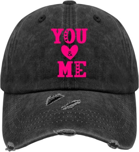 You Love Me Valentines Day Hat for Men Washed Distressed Baseball Caps Soft Washed Running Hats Adjustable in Saudi Arabia