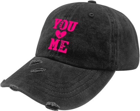 You Love Me Valentines Day Hat for Men Washed Distressed Baseball Caps Soft Washed Running Hats Adjustable in Saudi Arabia