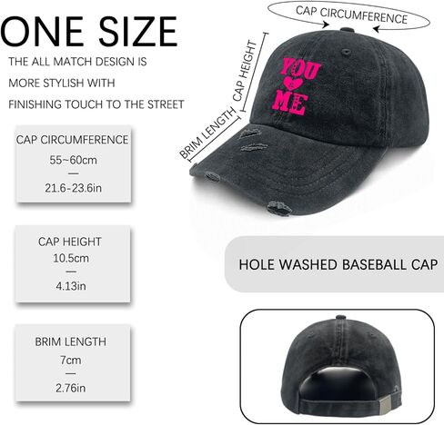 You Love Me Valentines Day Hat for Men Washed Distressed Baseball Caps Soft Washed Running Hats Adjustable in Saudi Arabia