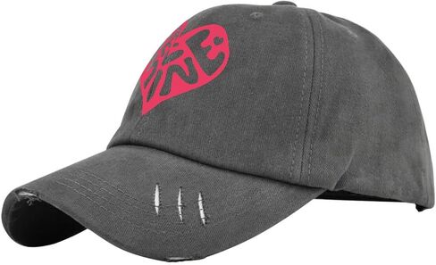 Be Mine Valentines Day Hat for Men Washed Distressed Baseball Caps Low Profile Washed Dad Hats Adjustable Dark Grey in Saudi Arabia