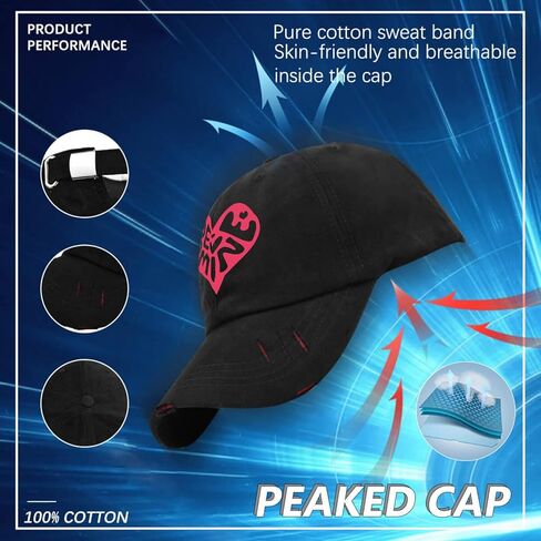 Be Mine Valentines Day Hat for Mens Washed Distressed Baseball Cap Vintage Washed Running Hat Breathable in Kuwait