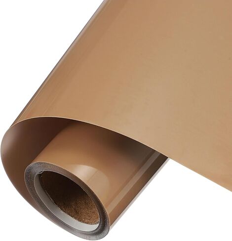 uxcell Brown Permanent Vinyl, 10 Inch x 5ft Adhesive Vinyl Roll for Decal Cutting, Signs, Scrapbooking, DIY Craft, Home Decorations in Saudi Arabia