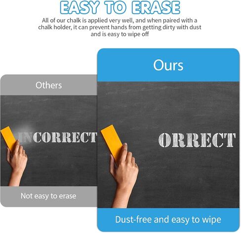حاملي الطباشير الشفافة الممتازة 8 حزمة-اختيار المعلم Easy Press Extension ، قبضة خالية من الغبار ، قذيفة بلاستيكية متينة للفصول الدراسية ، المكتب ، والفن الاستخدام -1 in Saudi Arabia