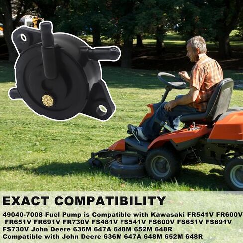 مضخة الوقود 49040-7008 49040-0770 MIU12470 متوافقة مع Kawasaki FR541V FR600V FR651V FR691V FR730V FS481V FS541V FS600V FS651V FS691V FS730V JONN DEERE in Kuwait
