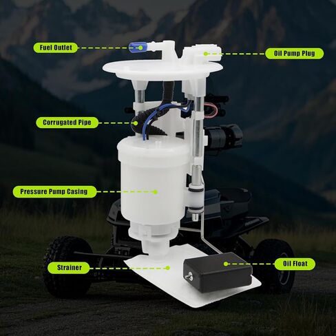 FZJDSD Fuel Pump Module Assembly Compatible with Yamaha Grizzly 700 550 Viking 2007-2016 Kodiak 2016-2020 Wolverine YXZ1000 2014-2020 Replace 3B4139071000 3B4-13907-10-00 Electric Fuel Pump Assembly in Saudi Arabia
