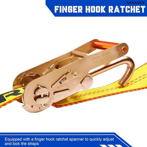 2" X10' Quick-Pick Wheel Lift Strap with Finger Hook Ratchet Set,2 Pack,Wheel Lift Straps - Fit Jerr-Dan MPL Element Basket Transport Webbing,Heavy Duty Tow Truck Straps with Side Hook in Saudi Arabia