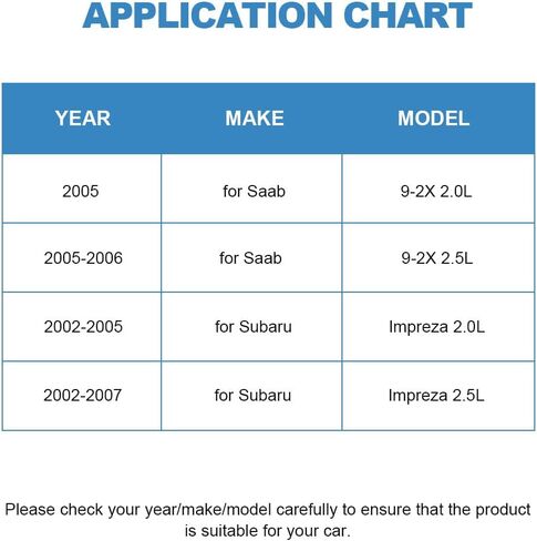 ECCPP A/C قابض الضاغط 2005 مناسب لـ Saab 9-2X 2.0L 2002-2007 مناسب لسوبارو امبريزا 2.5L التيار المتناوب قابض الضاغط مجموعة تجميع بكرة لفائف in Saudi Arabia