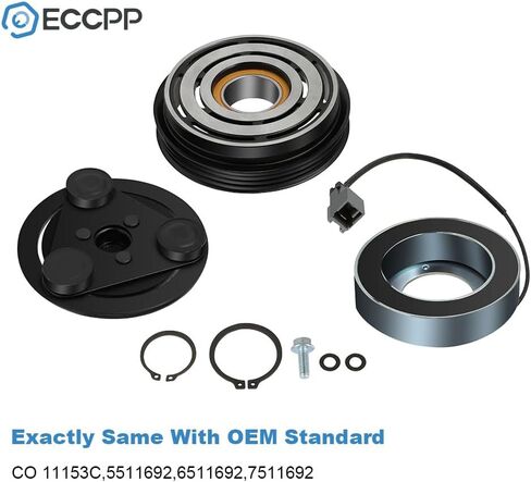 ECCPP A/C قابض الضاغط 2005 مناسب لـ Saab 9-2X 2.0L 2002-2007 مناسب لسوبارو امبريزا 2.5L التيار المتناوب قابض الضاغط مجموعة تجميع بكرة لفائف in Saudi Arabia