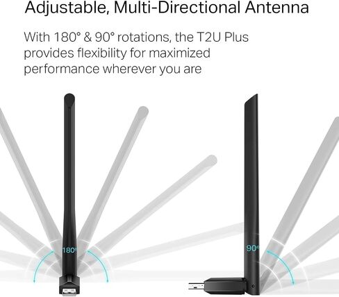 TP-Link BE6200 Tri-Band Wi-Fi 7 Wireless USB 3.0 Adapter Archer TBE401UH | WiFi Adapter for Desktop PC | Supports Windows 11,10 | 2 x High Gain Antennas | 6GHz, 4K-QAM, 160MHz, WPA3 | Secure by Design in Saudi Arabia