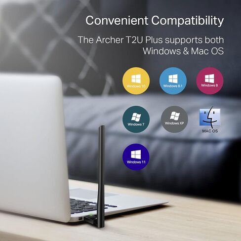 TP-Link BE6200 Tri-Band Wi-Fi 7 Wireless USB 3.0 Adapter Archer TBE401UH | WiFi Adapter for Desktop PC | Supports Windows 11,10 | 2 x High Gain Antennas | 6GHz, 4K-QAM, 160MHz, WPA3 | Secure by Design in Saudi Arabia