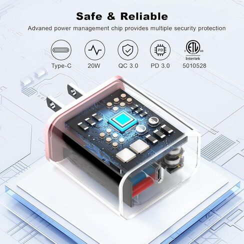 متوافق مع iPhone 16 15 Charger Charging ، 60W 10ft extra USB C Cable مع كتلة شاحنة من النوع C 20W متوافق مع iPhone 16 PRO MAX/16 PRO/16 PRO/15 PRO/15 PRO MAX/15 PLUS/15 ، S24/S23 in Kuwait