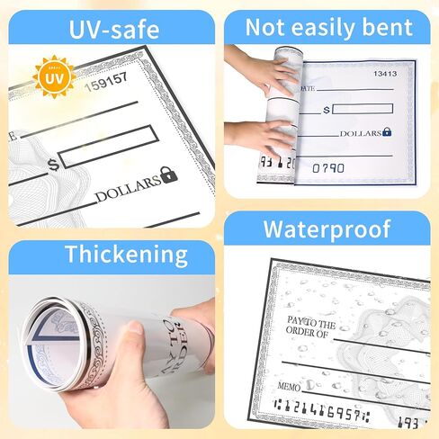 30 "× 16" لوحة محو جافة عملاقة - فحص فارغ كبير القابل لإعادة الاستخدام للعروض التقديمية وجمع التبرعات وأحداث التبرعات الخيرية - الدعامة الكبيرة لتصوير الصور الفوتوغرافية in Kuwait