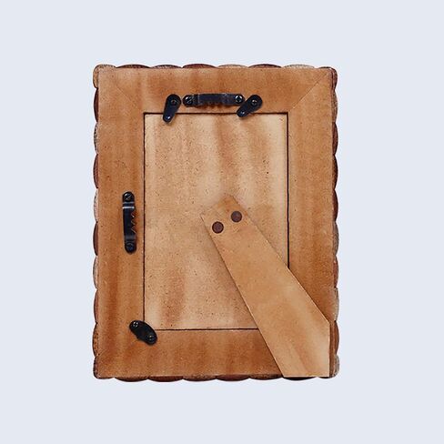 الحرف اليدوية Hive Wooden 4x6 إطار الصورة - إطار Beige Brown Racalloped لديكور الجدار والمكتب ، هدايا للجدة ، أبي ، أمي ، أولياء الأمور الجدد ، التخرج ، عيد ميلاد ، Housewarming ، صور العائلة والزفاف. in Kuwait