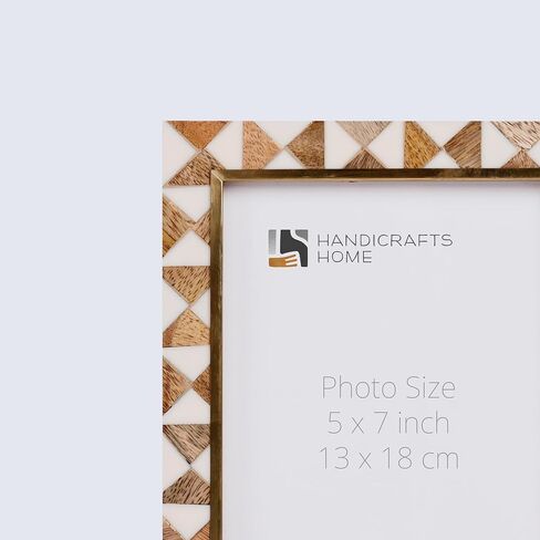 الحرف اليدوية Hive Wooden 4x6 إطار الصورة - إطار Beige Brown Racalloped لديكور الجدار والمكتب ، هدايا للجدة ، أبي ، أمي ، أولياء الأمور الجدد ، التخرج ، عيد ميلاد ، Housewarming ، صور العائلة والزفاف. in Kuwait