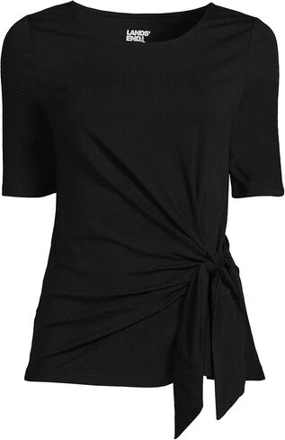 Lands 'End Women Women's Lightweight Jersey Tie Top Top in Saudi Arabia