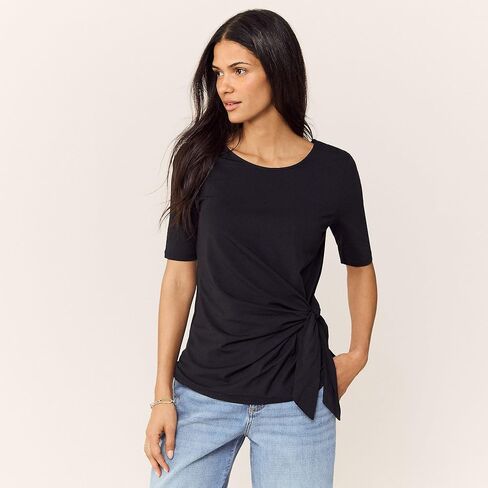 Lands 'End Women Women's Lightweight Jersey Tie Top Top in Saudi Arabia
