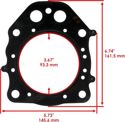 Caltric Head Gasket متوافق مع Honda Pioneer 500 SXS500M AC 2015 2015 2017 2018 2019 2020 2021 2022 in Saudi Arabia