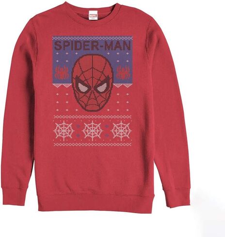 Marvel Classic Spiderman Mens Mens Pullover Crew Fleece in Saudi Arabia