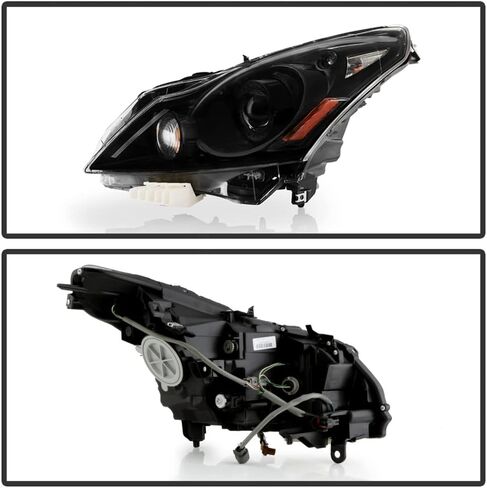 ACANII - For [HID/Xenon Model] 2010-2013 Infiniti G37 / 11-12 G25 Sedan Black Projector Headlights Headlamps Left+Right in Saudi Arabia