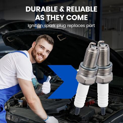 D8EA Spark Plugs 4 Pack - متوافق مع هوندا متوافق مع Yamaha لـ BMW لـ KTM لـ Suzuki for ATK for Kawasaki for Motorcycle Spark Plug - Nickel in Kuwait