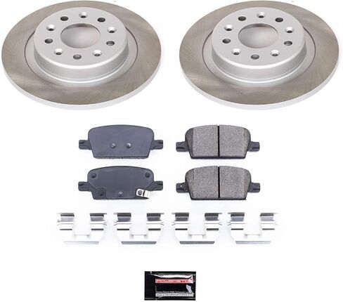 Power Stop SC7722 Rear Brake Kit With Semi-Coated Brake Rotors and Ceramic Brake Pads & Hardware For Chevrolet Malibu 2016-2021 [Application Specific] in Saudi Arabia