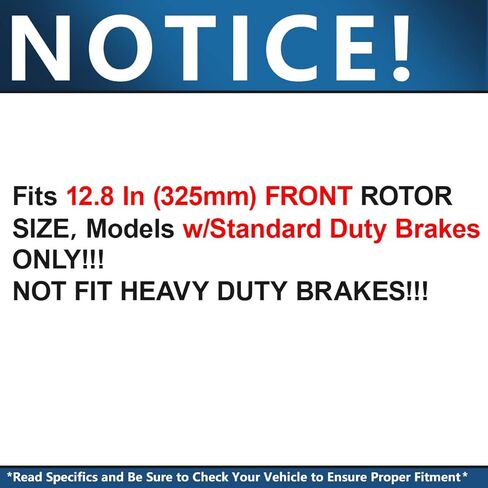 Detroit Axle - Front Brake Kit for Ford Explorer Taurus Flex Lincoln MKS MKT Disc Brake Rotors Ceramic Brakes Pads Replacement - [12.80" inch Rotors] in Saudi Arabia