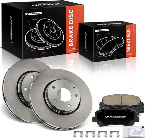 A-Premium 11.68 Inch (296.9mm) دوارات فرامل القرص الأمامية + مجموعة منصات السيراميك متوافقة مع طرز MAZDA-CX-5 CX5 2016-2021 ، 6-PC SET in Saudi Arabia