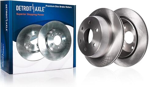Detroit Axle - Rear Brake Kit for 2017 2018 2019 Nissan TITAN 13.58" inch Disc Brake Rotors Ceramic Brakes Pads with Hardware Replacement in Saudi Arabia