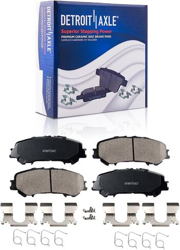 Detroit Axle - Rear Brake Kit for 2017 2018 2019 Nissan TITAN 13.58" inch Disc Brake Rotors Ceramic Brakes Pads with Hardware Replacement in Saudi Arabia