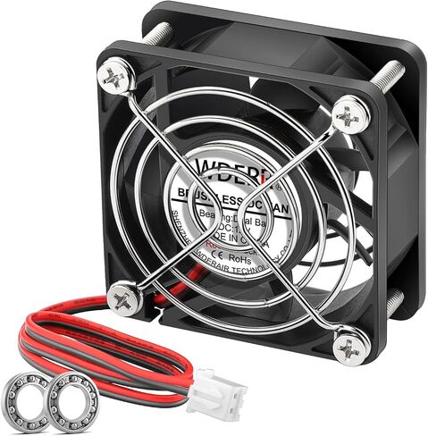 80mm x 25mm 12V Dual Ball Bearing DC Brushless Cooling 2Pin for Amp Case Cooler in Saudi Arabia