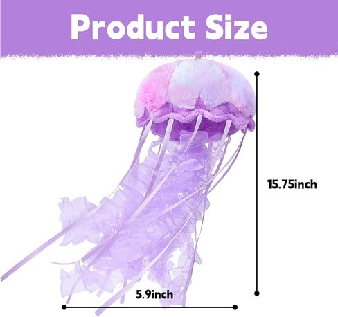 قناديل البحر الواقعية محشوة بالحيوان ، لعبة قناديل البحر اللطيفة لألعاب أفخم لديكور غرفة عيد الميلاد ، مجموعة قناديل البحر الهدية للبنين والبنات (الأزرق) ... in Kuwait