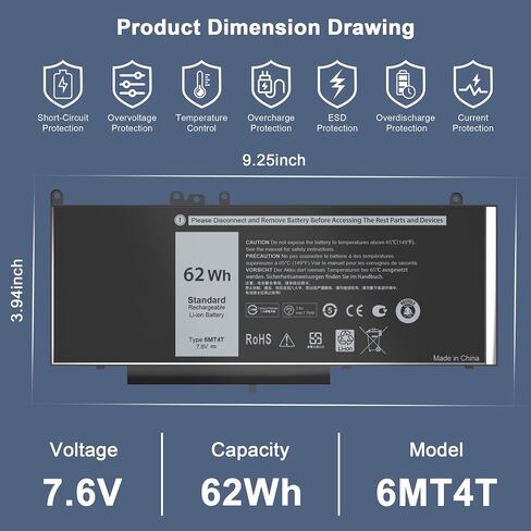 بطارية جهاز كمبيوتر محمول جديد M6600 لـ Dell Precision M4600 M4700 M4800 M6700 M6800 سلسلة بطارية نوتية نوع FV993 KJ321 FJJ4W V7M28 J5CG3 FVWT4 R7PND PG6RC RY6WH in Saudi Arabia