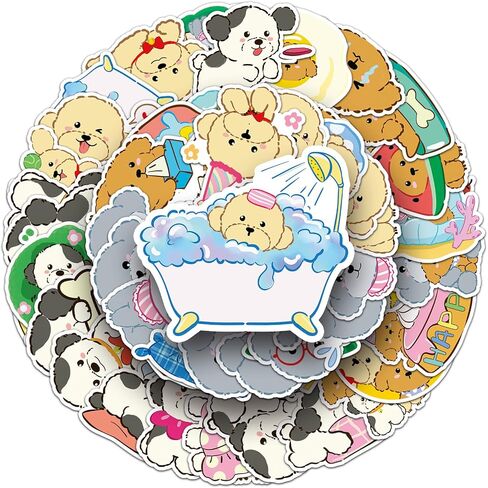 200 pcs Dog Stickers,Stickers for Kids,Vinyl Water Bottle Sticker for Adults and Teens,Waterproof Sticker for Luggage Fridge,Laptop,Water Bottle,Phone case(Samoyed,Chihuahua,Labrador,Beagle) in Saudi Arabia