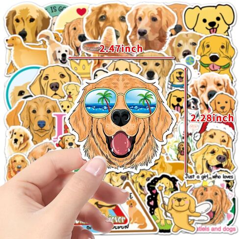 200 pcs Dog Stickers,Stickers for Kids,Vinyl Water Bottle Sticker for Adults and Teens,Waterproof Sticker for Luggage Fridge,Laptop,Water Bottle,Phone case(Samoyed,Chihuahua,Labrador,Beagle) in Saudi Arabia