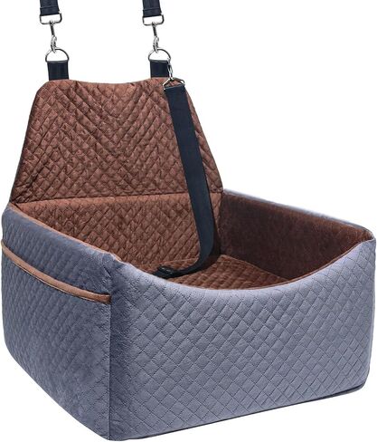 Dog Car Seat, Dog Car Seats for Small Medium Sized Dogs, Washable Dog Booster Car Seat with Storage Pockets, Dog Seat Belt, Ultra Comfortable Dog Bed for Pet Car Travel, Pet Car Seat in Saudi Arabia