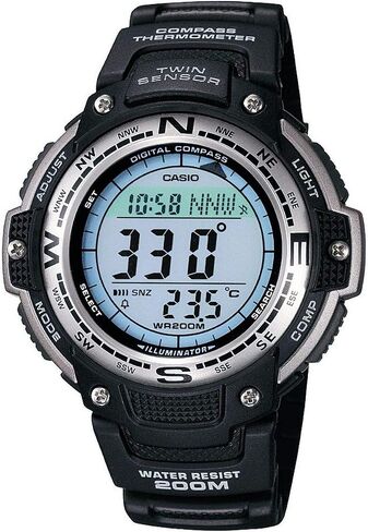 Casio Collection Men's Watch SGW-100 ، Gray ، 51.5 × 47.6 × 13.2 مم ، سوار in Saudi Arabia
