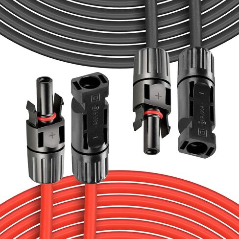XT60 Charge Extension Cable 20Ft 12AWG or 2/6/10/20/25/35/50/100Ft 4mm²/12AWG Solar Connector to XT60 Cable for Portable Power Station, LiFePO4 Battery, RV and Solar Generator in Saudi Arabia