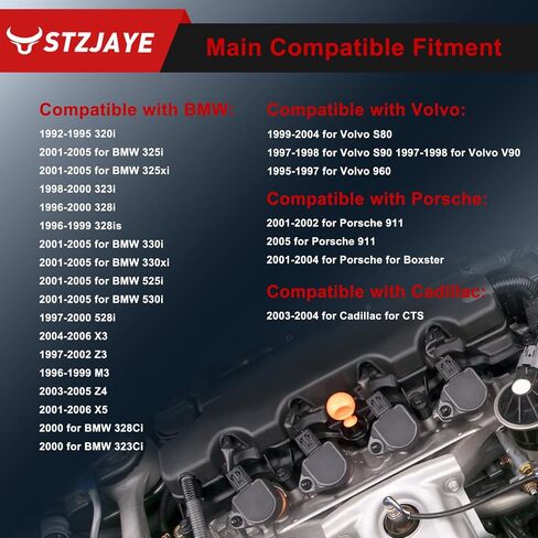 PLACS IRIDIUM Spark Plugs 6Pack 3199 متوافق مع BMW 320i 323CI 325CI 325I 325XI 328CI 328I 328IS 525I 528i 530i M3 X5 Z3 Z4 1992-2006 ، for Porsche for Cadillac for CTS 1212903 in Saudi Arabia