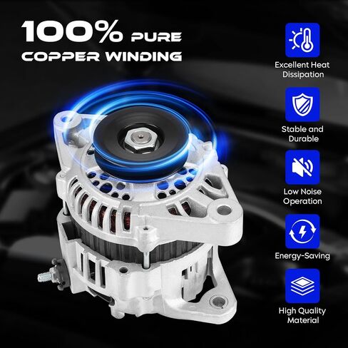 Alternator Replacement New Fit for Nissan Pickup 1995 1996 1997 2.4L, Automotive Replacement Alternators for 23100-0S300 23100-0S300R in Saudi Arabia