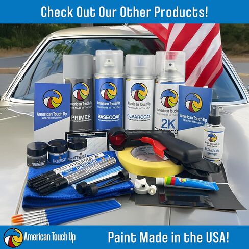 American Touch Up Paint Compatible with Chevy | 412P/66/GCE/WA412P Sonoma Jewel Metallic | Spray Paint (Primer/Basecoat/Clearcoat) in Kuwait