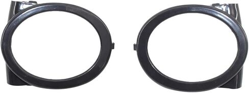 Matte Black Front Lower Grille Foglight Ring Cover Trims, Fog Light Lamps Ring Cover Trims Compatible with BMW M3 E46 2000-2006 in Saudi Arabia