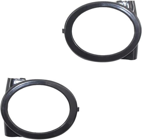Matte Black Front Lower Grille Foglight Ring Cover Trims, Fog Light Lamps Ring Cover Trims Compatible with BMW M3 E46 2000-2006 in Saudi Arabia
