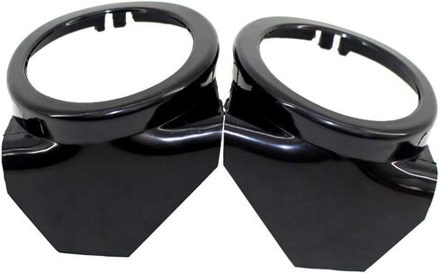 Matte Black Front Lower Grille Foglight Ring Cover Trims, Fog Light Lamps Ring Cover Trims Compatible with BMW M3 E46 2000-2006 in Saudi Arabia